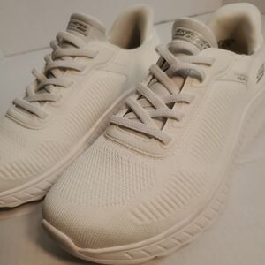 Skechers Men's Cream Athletic Sneakers